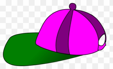 Hat Cap Purple Green - Clip Art Emoji