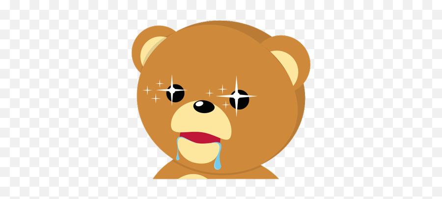 Cuddle Teddy Bear Stickers - Cartoon Emoji,Cuddling Emoji