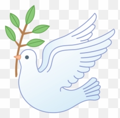 Dove Clip Art 2 2 - Dove With Olive Branch Clipart Emoji,Olive Branch Emoji