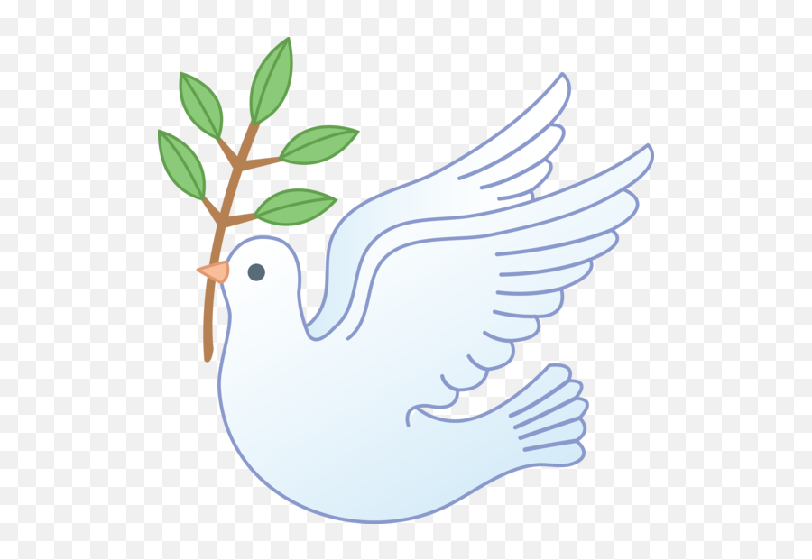 Dove Clip Art 2 2 - Dove With Olive Branch Clipart Emoji,Olive Branch Emoji