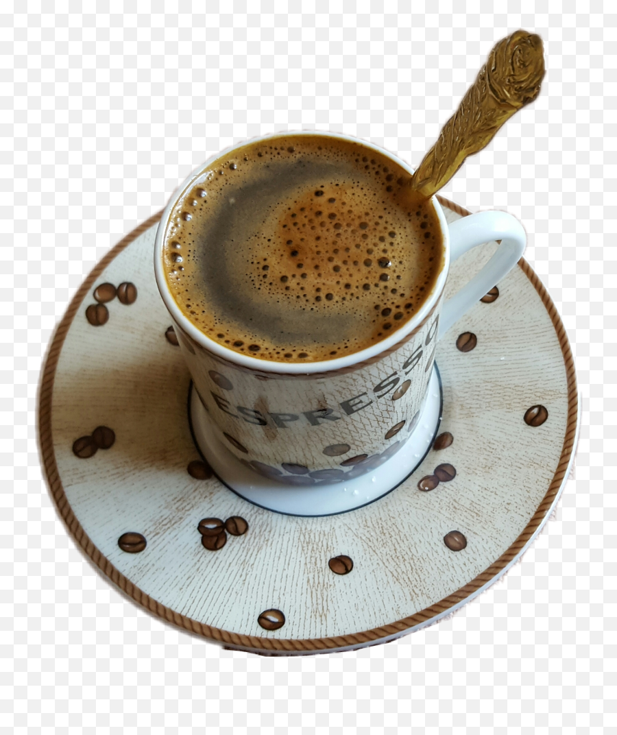 Ftecoffee Coffee Cup Spoon Delicious - Doppio Emoji,Espresso Emoji