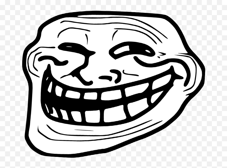Troll Meme Png - Troll Face Highresolution Png Emoji,Thinking Face Emoji Meme