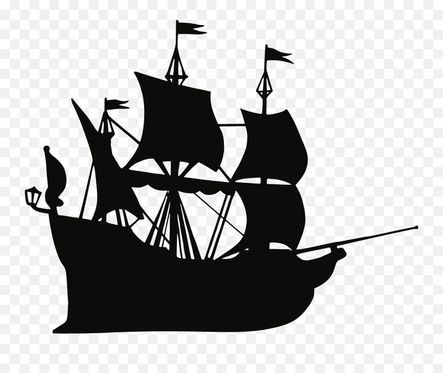 Ship Silhouette Png - Pirate Ship Silhouette Emoji,Pirate Ship Emoji