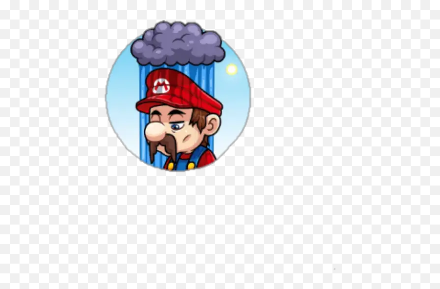 Mario Bros Stickers For Whatsapp - Cartoon Emoji,Parachute Emoji