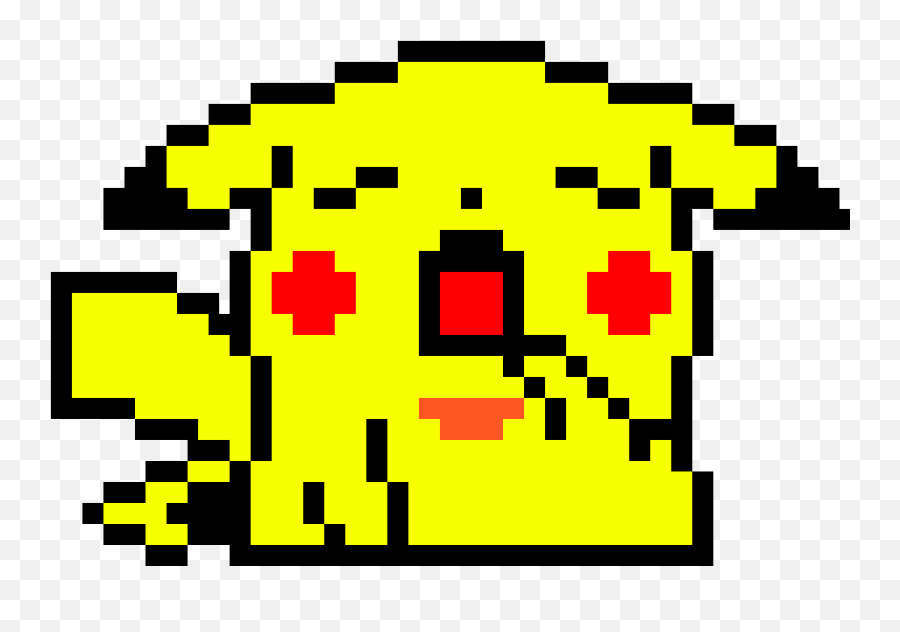 Pixilart - Sleepy Pikachu By Anonymous Pikachu Pixel Art Emoji,Sleepy Emoticon Text
