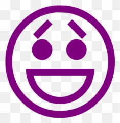 Purple Emoticon 47 Icon - Angry Black White Png Emoji