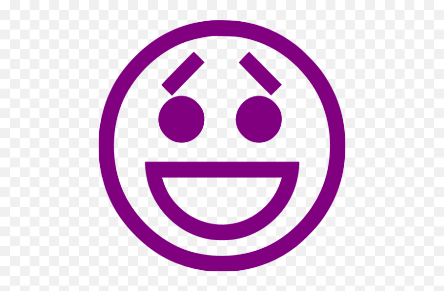 Purple Emoticon 47 Icon - Angry Black White Icon Png Emoji,Purple Emoticon