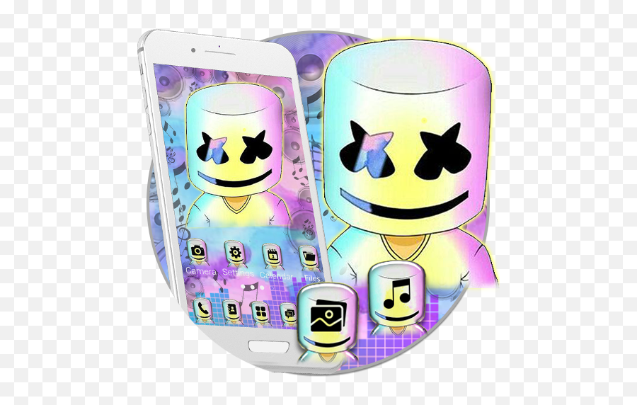 Marshmello Dj Marshmallow Themes Live Wallpapers Apk 1 - Galaxy Cool Man Emoji,Marshmello Emoji