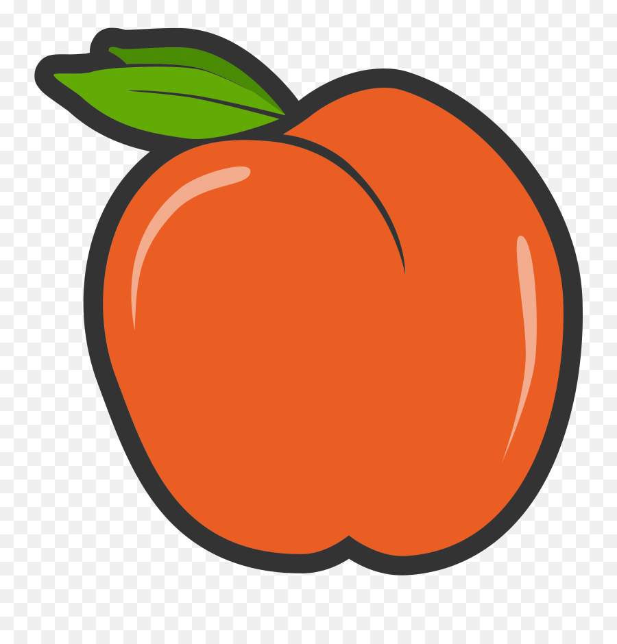 Pumpkin Apple User Peach Cc0 - Social Distancing Floor Stickers For Kids Emoji,Peach Emoji Vector