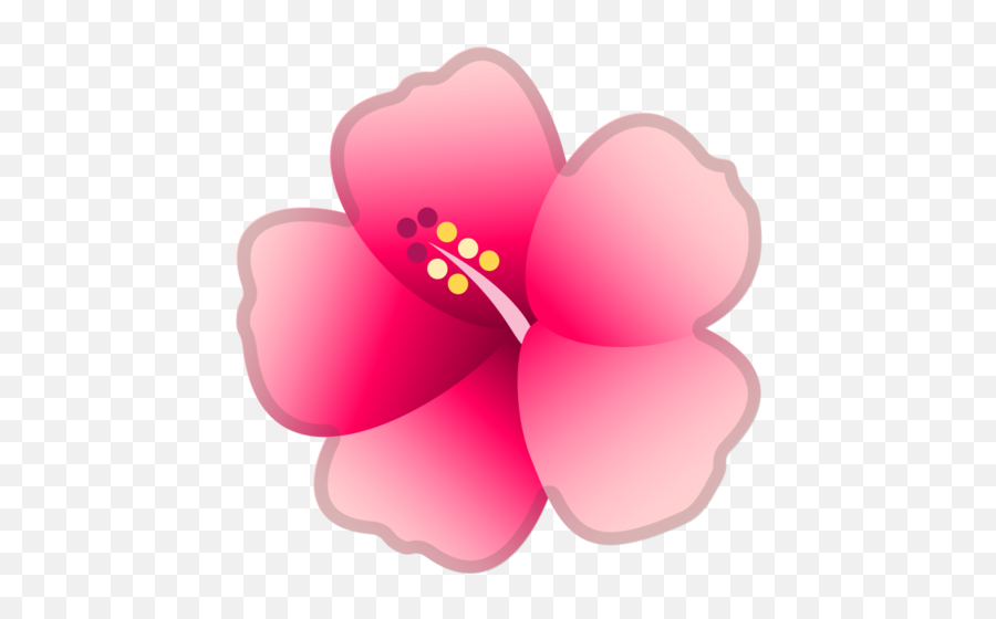 Hibiscus Emoji - Hibiscus Emoji,Flower Emojis