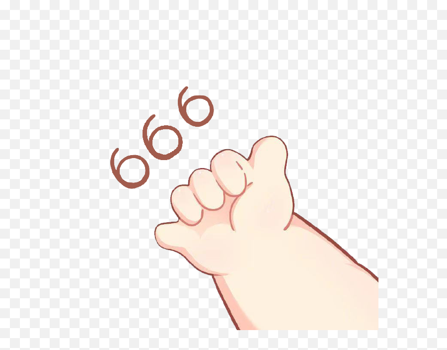 Cute 666 Finger Png Emoji,Cute Finger