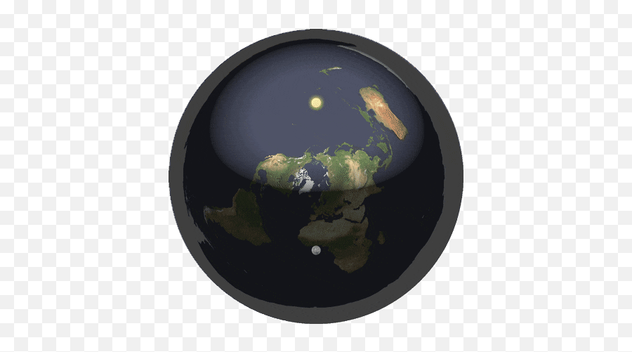 Top Flat Earth Conspiracy Stickers For - Flat Earth Sun And Moon Gif Emoji,Flat Earth Emoji