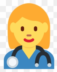 Woman Health Worker Emoji Meaning With Pictures - Emoji Medica,Nurse Emoji