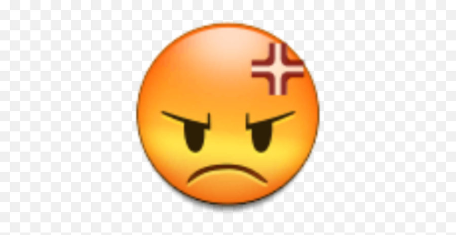 Angry Annoyed Flustered Mad Emoji Sticker - Emoji Pouting Face Samsung,Mad Emoji