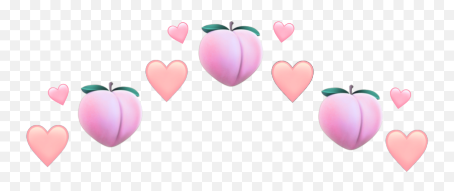 Iphoneemoji Emoji Emojis Peach Pink - Heart,Iphone Peach Emoji