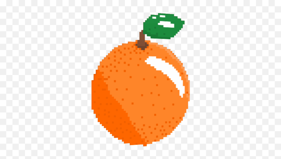 Orange Roulette Stickers For Android - Transparent Pixel Fruit Emoji,Puking Emoji Gif