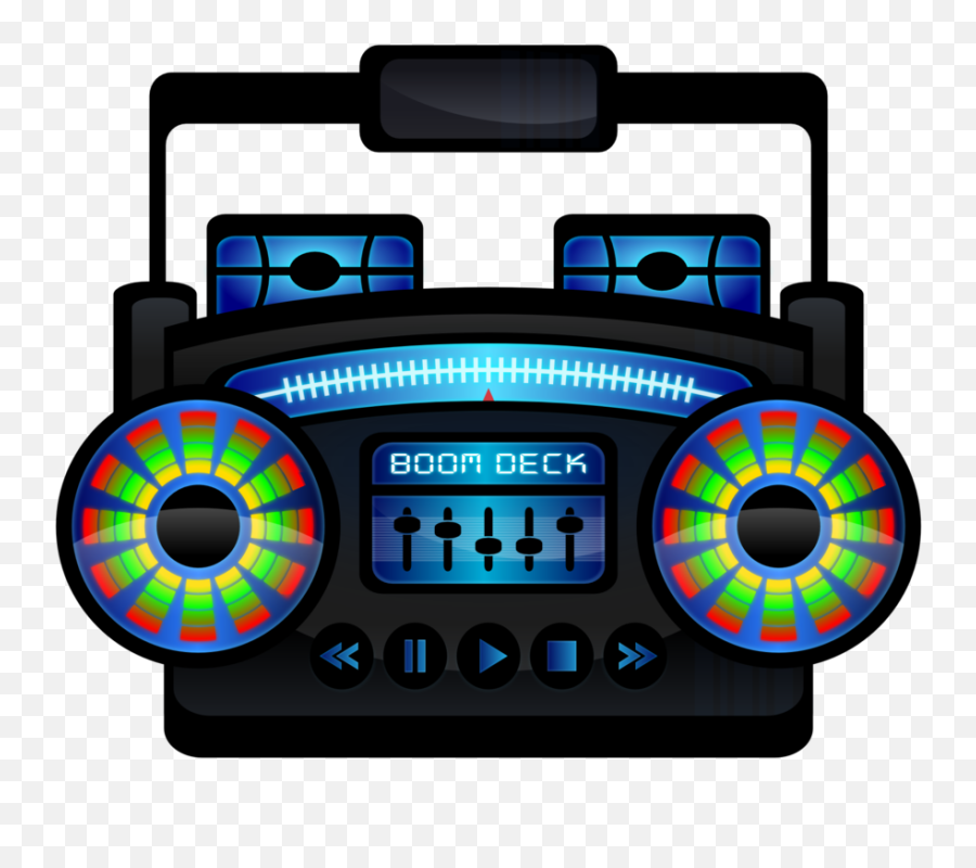 Boombox Clipart Boom Box Boombox Boom - Logo Music Radio Png Emoji,Boombox Emoji