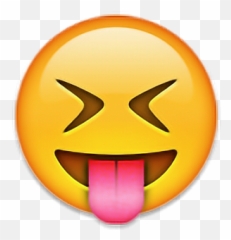 Lachen Laugh Haha Lol Emote Emoticon - Tongue Sticking Out Emoji Iphone