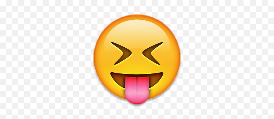 Lachen Laugh Haha Lol Emote Emoticon - Tongue Sticking Out Emoji Iphone,Exhausted Emoticon