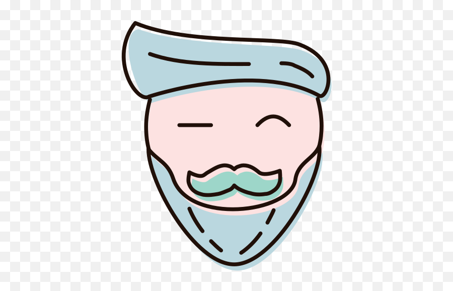 Blink Man People Beard Free Icon Of - Man Emoji,Beard Emoticon