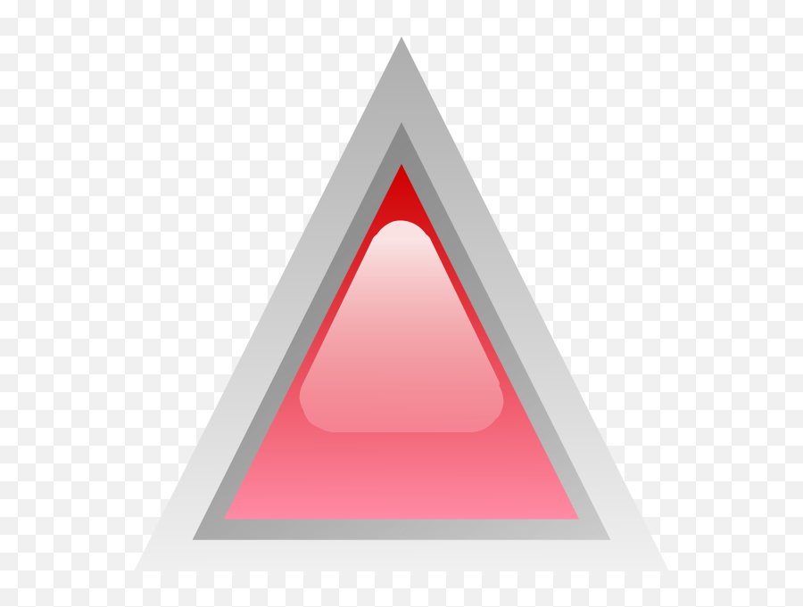 Red Led Triangle Vector Image - Clip Art Emoji,Red Pill Emoji