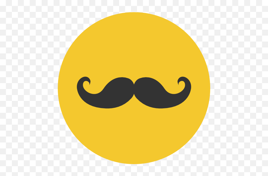 Mustache Icon Images - Moustache Icon Emoji,Slap In The Face Emoji