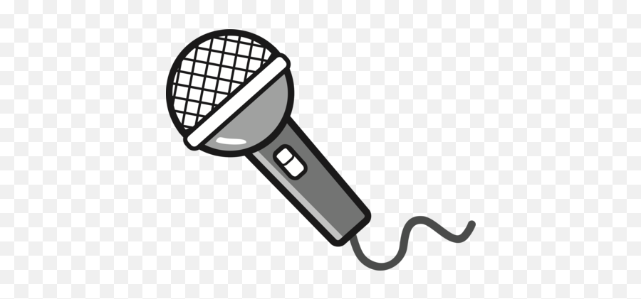 Microphone Singing Transparent Png - Microphone Clipart Emoji,Microphone Girl Hand Notes Emoji