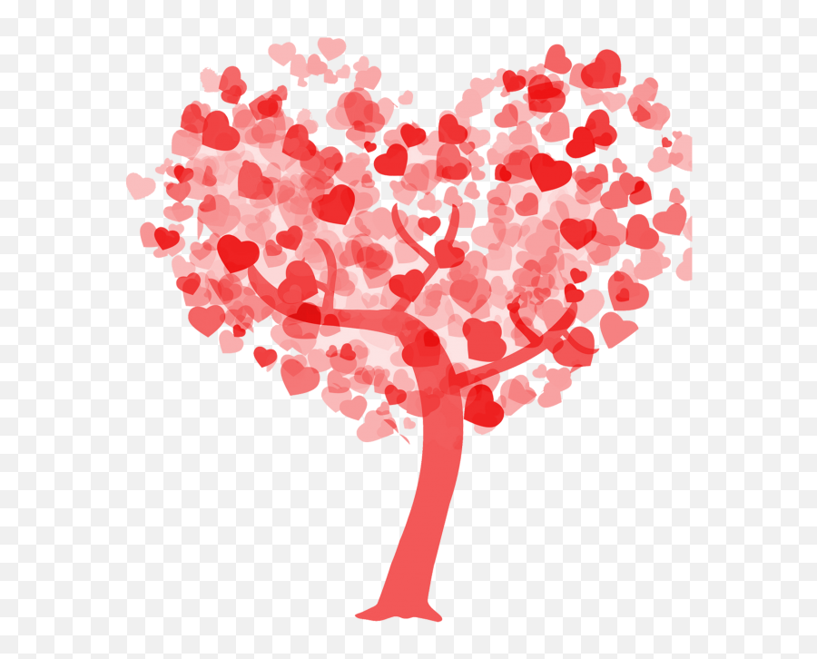 Heart Tree Png Clipart Image Free - St Valentine Almond Tree Emoji,Skype Turkey Emoji