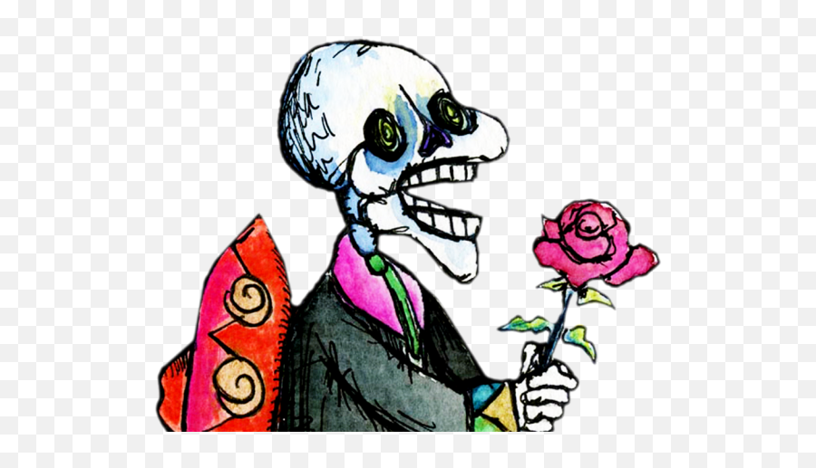 Clipart Skeleton Day The Dead Clipart - Transparent Day Of The Dead Cartoon Emoji,Day Of The Dead Emoji