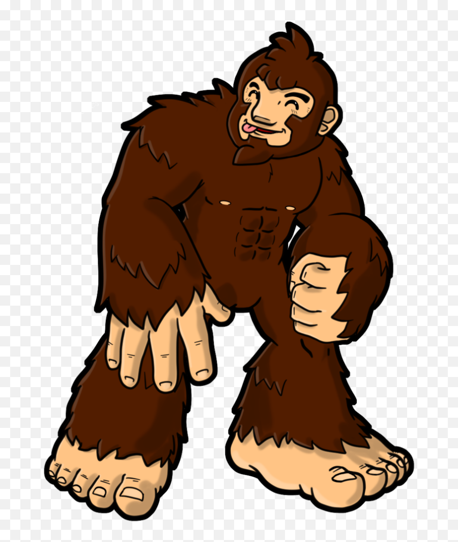Bigfoot Drawing Cartoon Clip Art - Bigfoot Png Emoji,Bigfoot Emoji