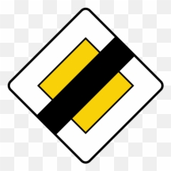 Vienna Convention Road Sign B4 - Priority Germany Emoji