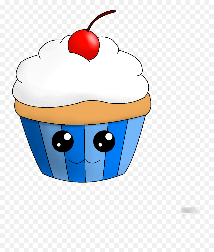 Clipart Cupcakes With Faces - Cartoon Cupcakes With Faces Png Emoji,Emoji Face Cupcakes