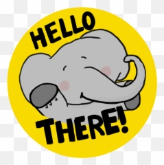 The Sweetest Elephant - Clip Art Emoji,Quizzical Emoji