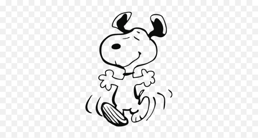 Snoopy Happy Dance Clipart - Snoopy Transparent Background Emoji,Happy Dance Emoticon