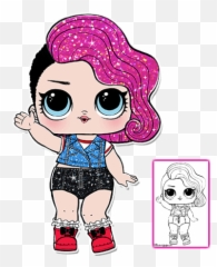 Lol Glitter Coloring Pages - Lol Surprise Rocker Glitter Emoji,Brrr Emoji