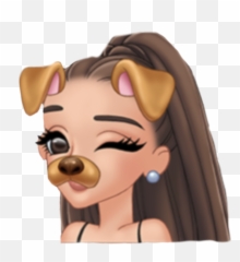 Arimoji Arimojis Ariamoji Dog Snapchat - Ariana Grande Cartoon Emoji