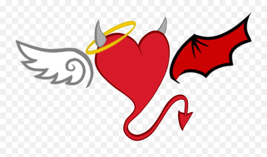 Devil Horns - Mlp Devil Cutie Mark Transparent Png Angel And Devil Wings Drawing Emoji,Devil Horns Emoji