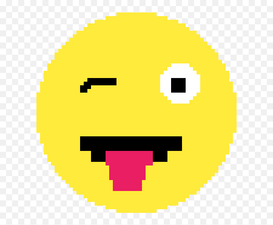 Pixilart - Happy Emoji,Emoji Wink