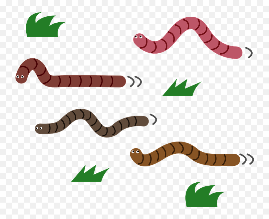Earthworms Clipart - Earthworms Clipart Emoji,Worm Emoji