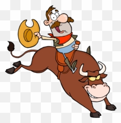 Cowgirl clipart barrel racing - Mechanical Bull Clip Art Emoji