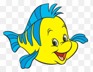 Download 762 Images About - Flounder Little Mermaid Clipart Emoji