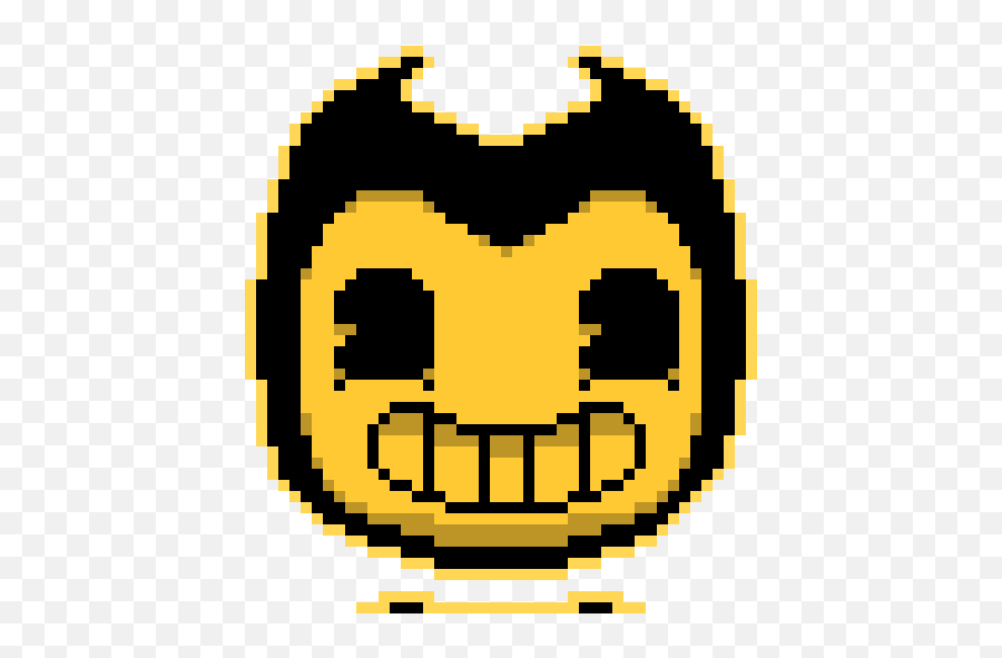Hello My Name Is Bendy Pixel Art Maker - Andkon Emoji,Hello Emoticon