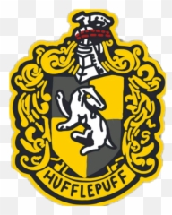 Hufflepuff Harrypotter Hp Sticker - Hufflepuff Logo Transparent Png Emoji,Hufflepuff Emoji