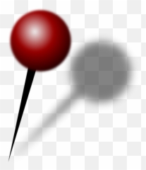 Location Pin With Shadow Vector Image - Clipart Map Emoji