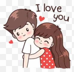 Love Sticker Packs For Whatsapp - Cartoon Girl Proposing Boy Emoji,Coochie Emoji
