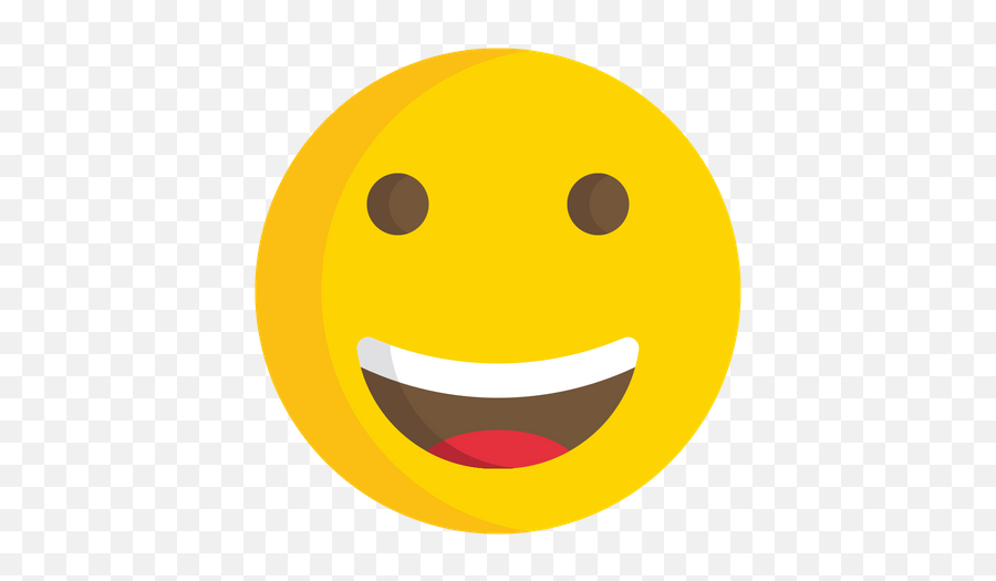Grinning Face Emoji Icon Of Flat Style - Smiley,Grinning Emoji