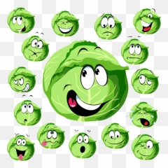 Japanese Clipart Emoticon Japanese - Cartoon Cabbage Emoji,Funny Japanese Emoticons