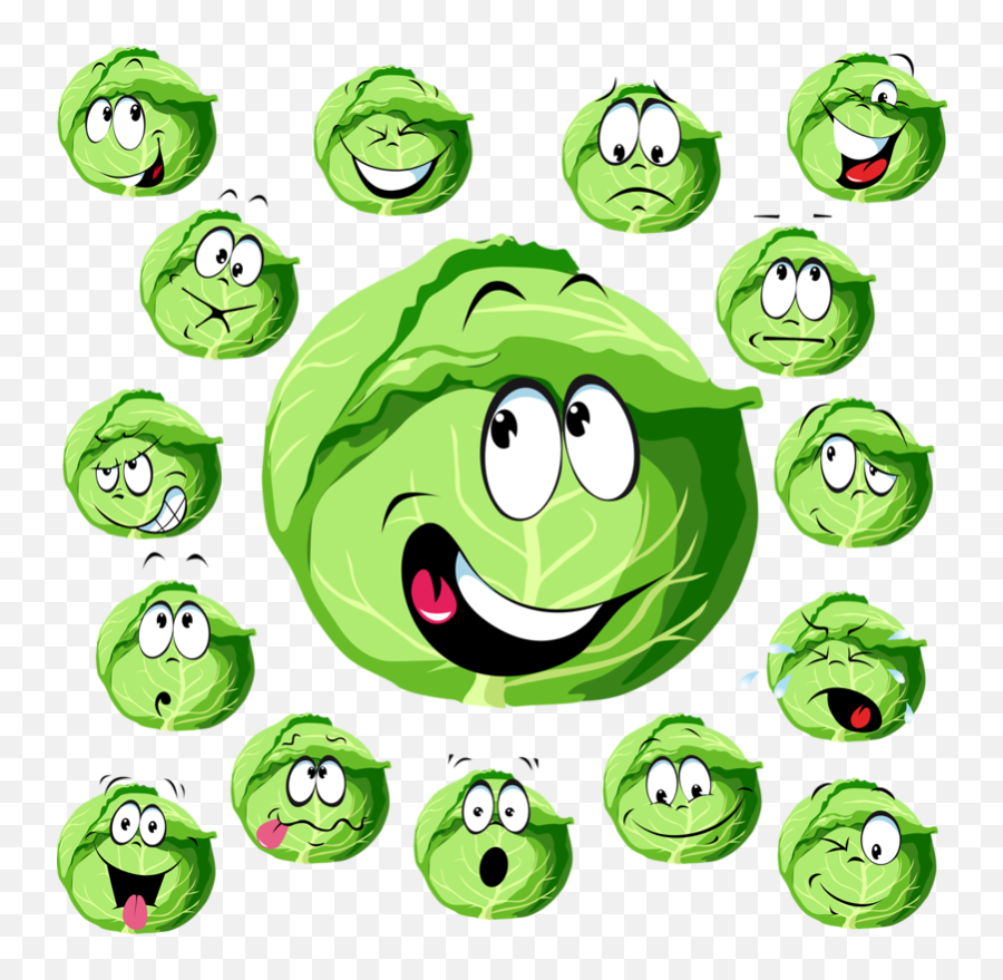 Japanese Clipart Emoticon Japanese - Cartoon Cabbage Emoji,Funny Japanese Emoticons