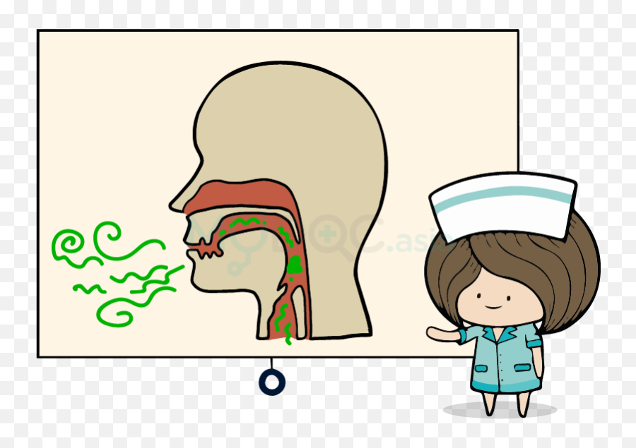 Cough Clipart Rapid Breathing Cough - Cartoon Emoji,Bad Breath Emoji