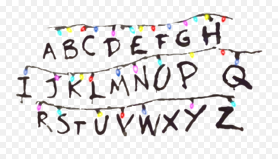 Stranger Things Eleven Mike Alphabet - Calligraphy Emoji,Emoji Alphabet